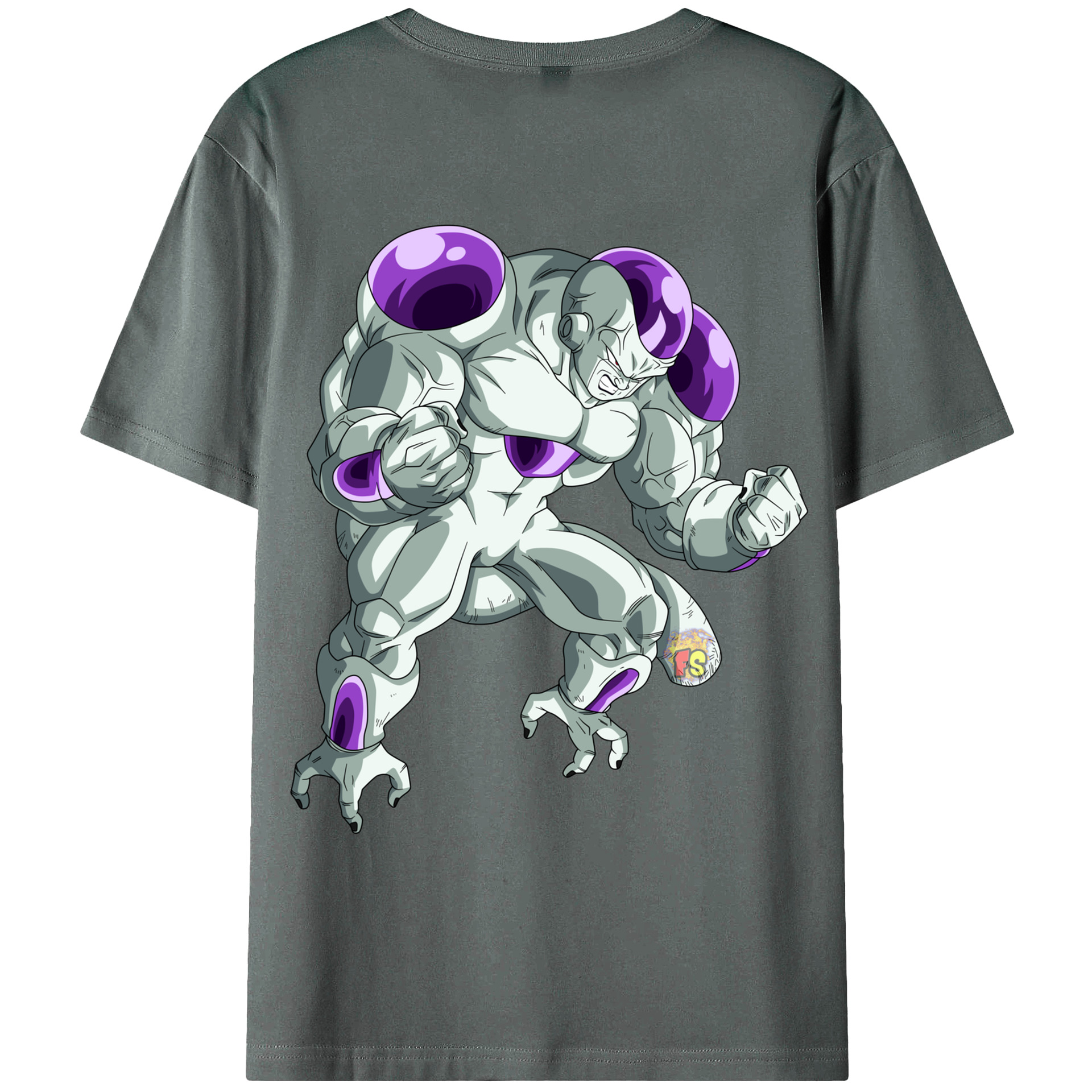 （画像用） ドラゴンボール フリーザ DRAGON BALL Frieza 綿100％ メンズ半袖Tシャツ（バックプリント） 通気性